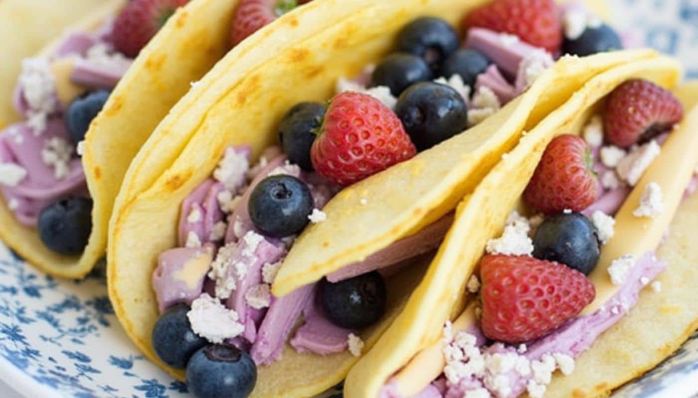 Blueberry Cheesecake Tacos A Delicious Fusion of Flavors