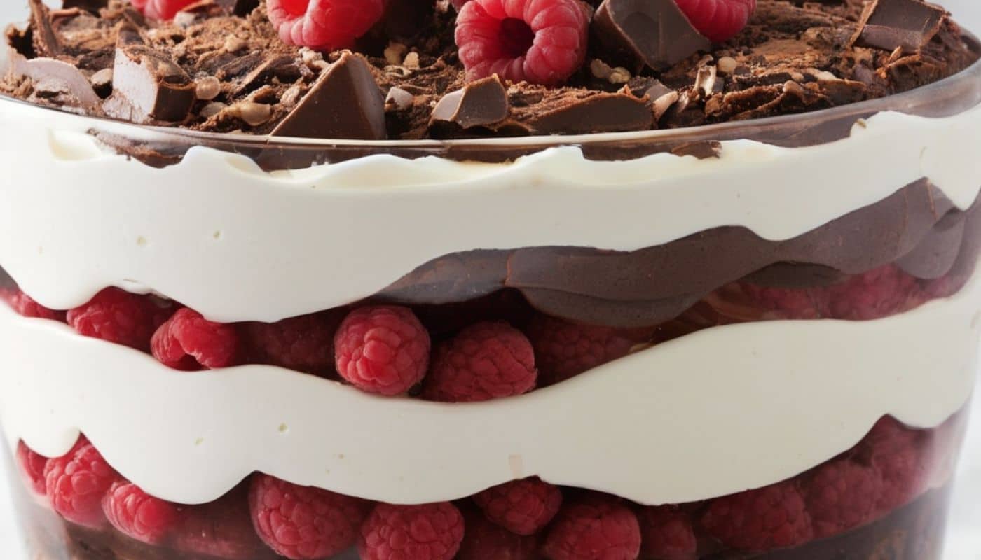 Decadent Layers The Ultimate Raspberry Fudge Brownie Trifle