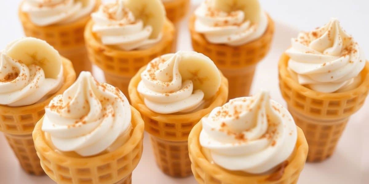 Banana Pudding Cheesecake Cones A Delectable Fusion of Classics Reimagined
