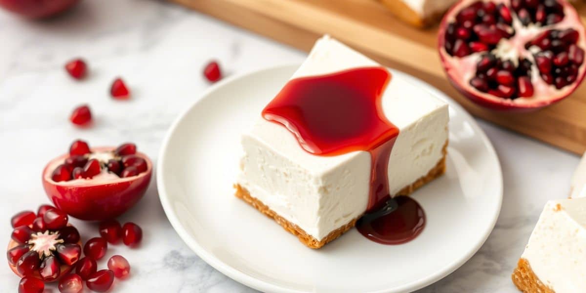 Greek Yogurt Cheesecake with Pomegranate Syrup An Expert’s Guide to a Delightfully Tangy Twist