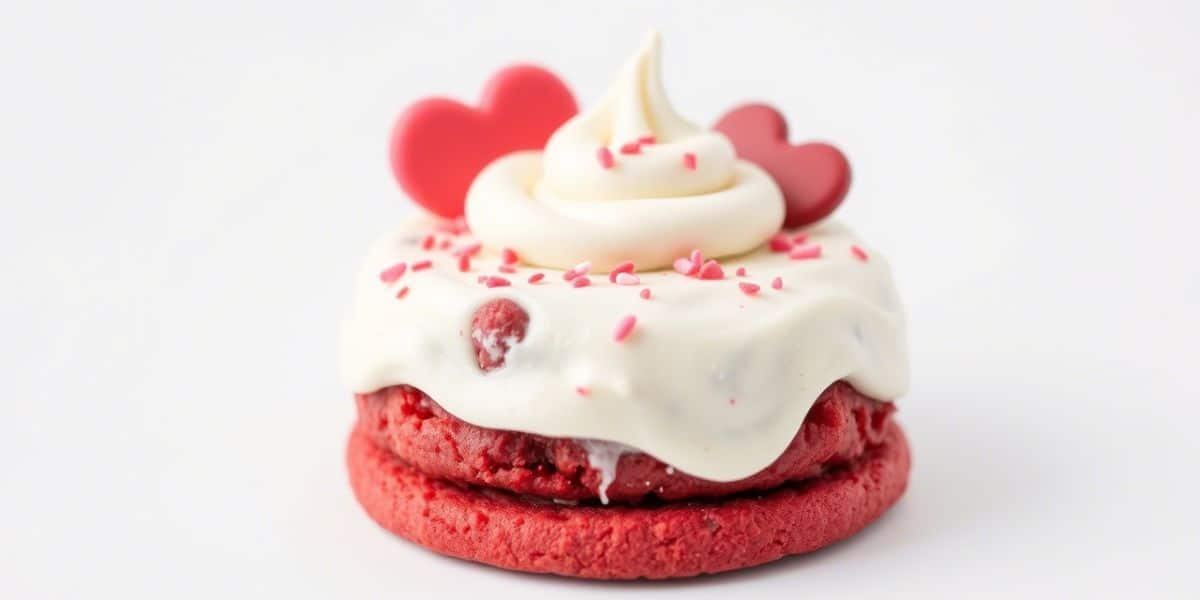 Love-Filled Red Velvet Cookie Cake A Decadent Delight for the Discerning Baker