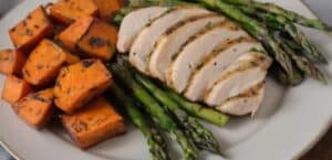 Mastering Garlic Herb Chicken with Roasted Sweet Potato & Asparagus A Culinary Journey
