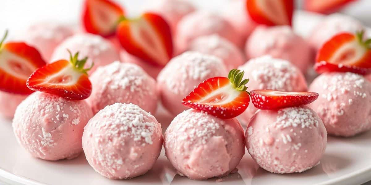 Strawberry Cheesecake Truffle Balls The Sweetest Bite-Sized Bliss