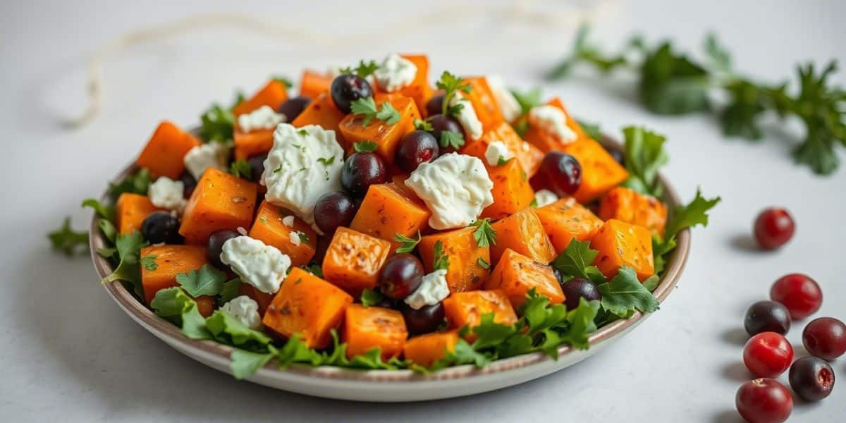 Sweet Potato Salad with Cranberries and Goat Cheese A Bold Twist on the Classic Side Dish