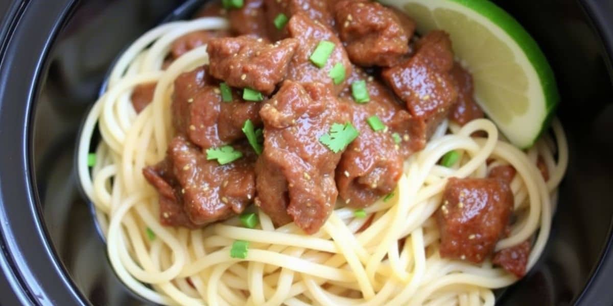 Crockpot Beef Tips & Noodles The Slow-Cooked Secret Chefs Swear By